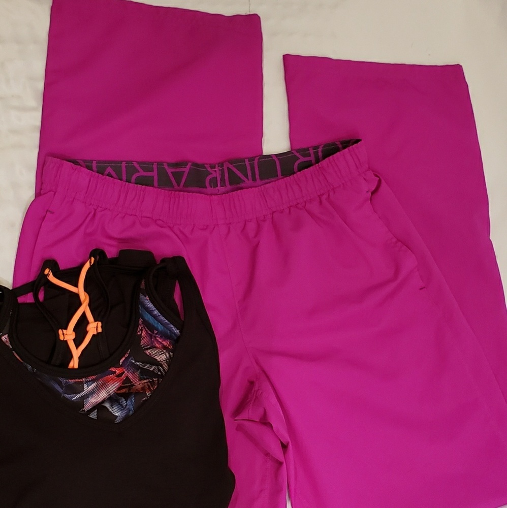 Under Armour Swishy Pants & NWOT Champion Tank